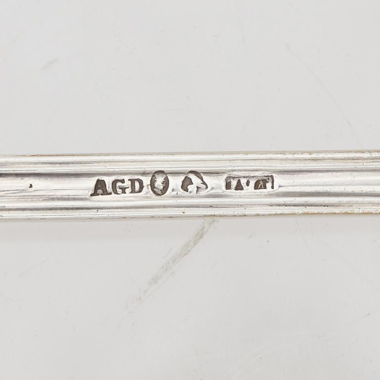 Cutlery, 9 pieces, silver, 19th-20th century.