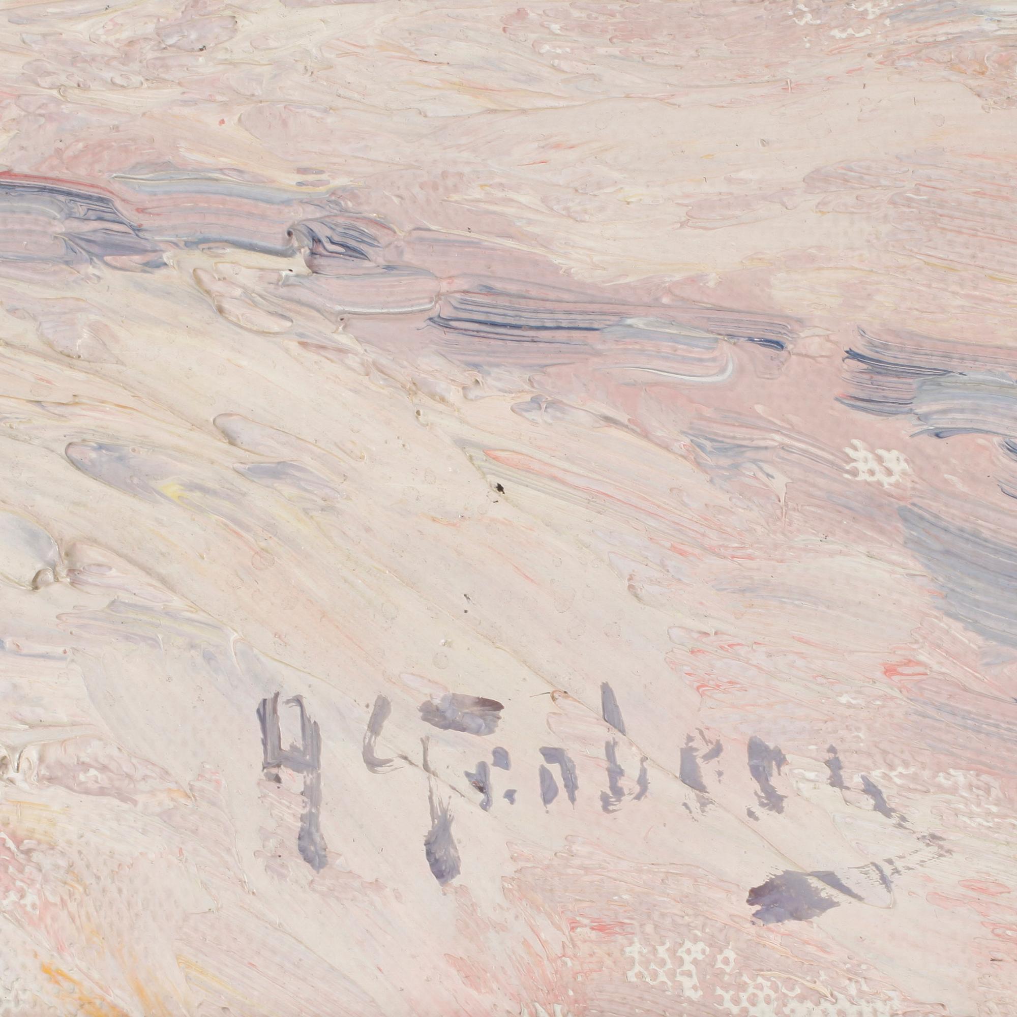 ANTON GENBERG, oljemålning på duk, signerad.