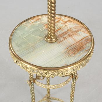 Two floor parafine lamps, 20th century.