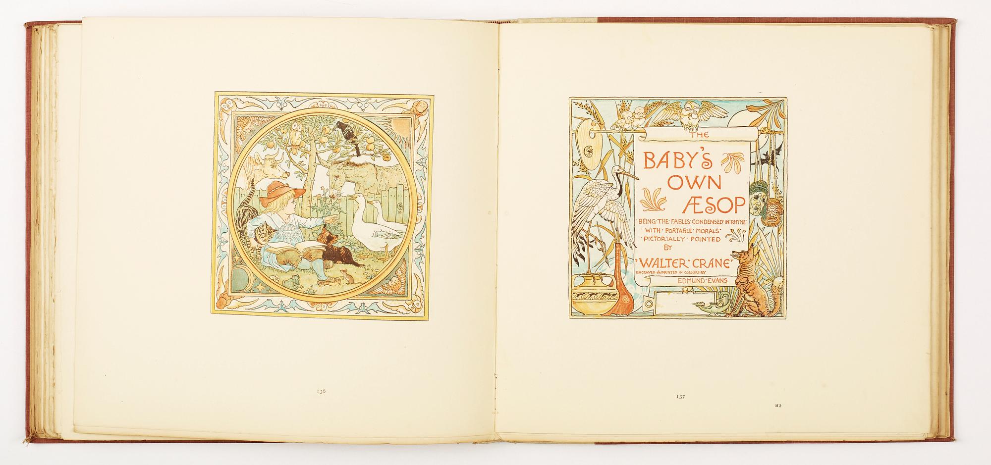 BARNBOK, "Triplets comprising The Baby´s Opera..." numr 171/750, ill av Walter Crane, London 1899.