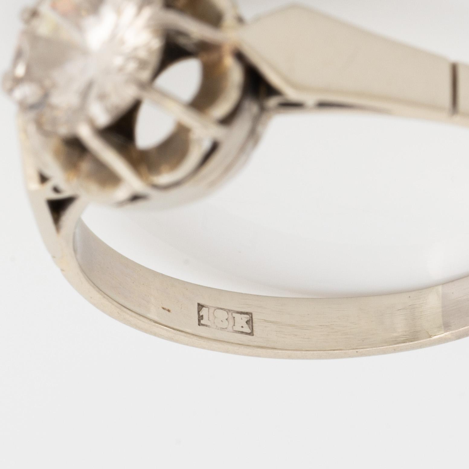 Brilliant cut diamond ring 0,75 ct.