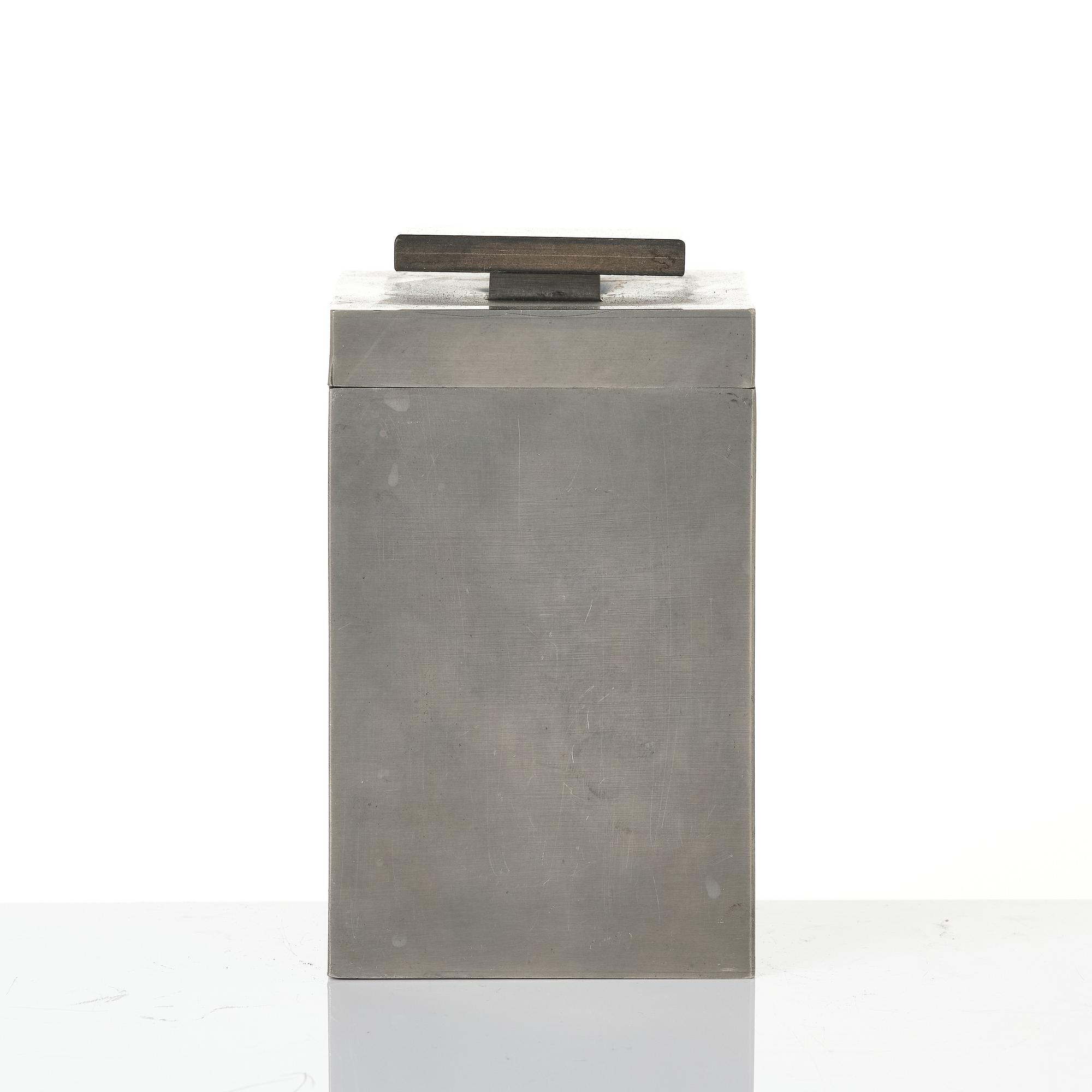 Guldsmedsaktiebolaget (GAB), tobacco jar and bowl, Stockholm, 1930s.
