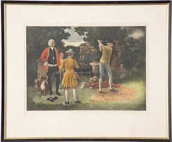 Lawrence Josset, Lawrence Josset,Etsning, 31x44 cm. signert.