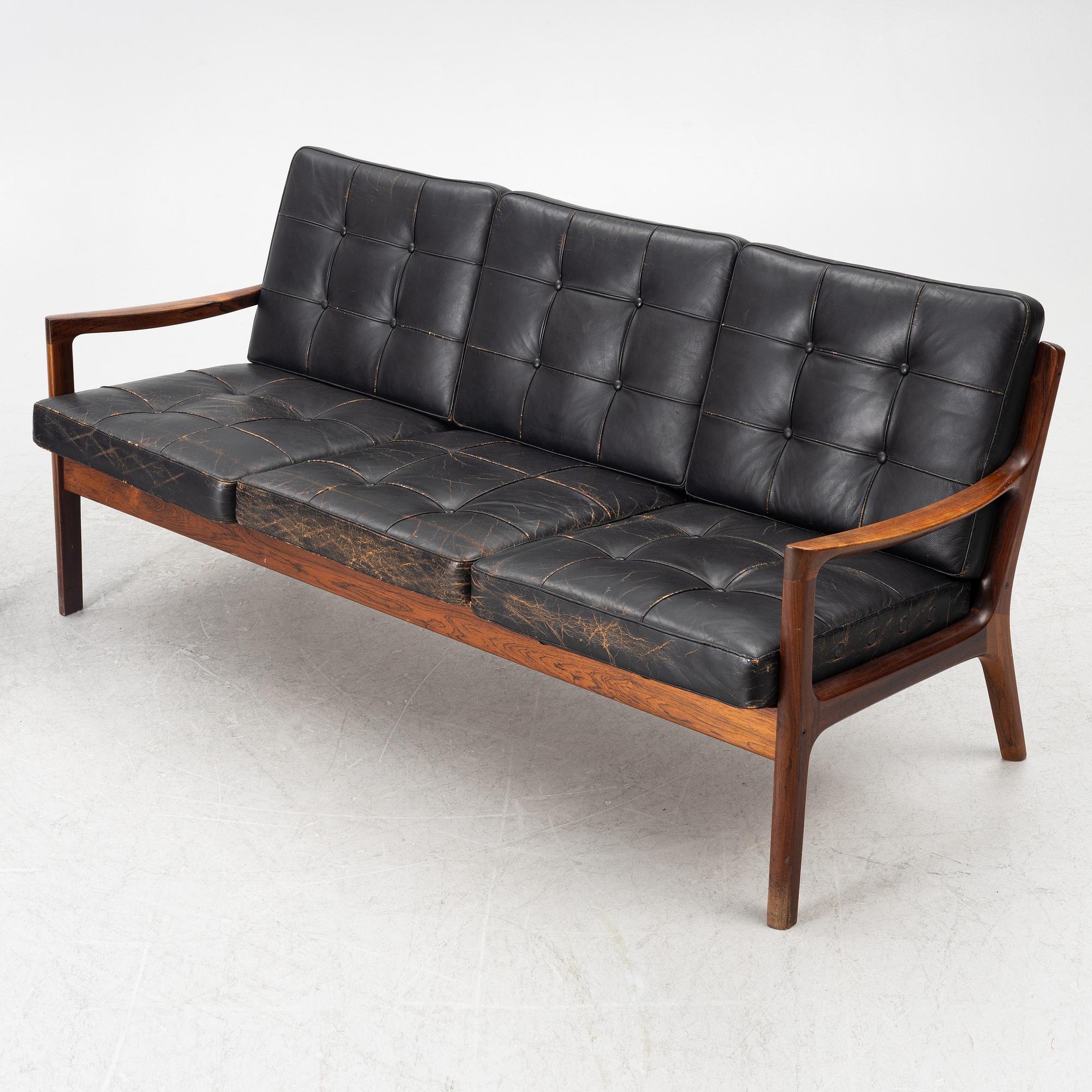 Ole Wanscher, soffa och fåtölj, "Senator", France & Son, Danmark, 1960-tal.