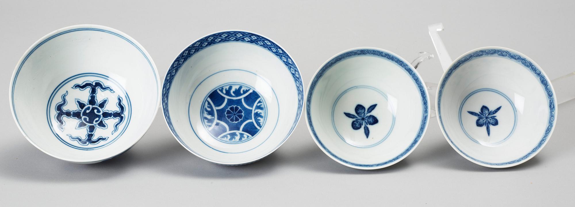 PARTI PORSLIN, 4 delar. Kina, omkring år 1900.