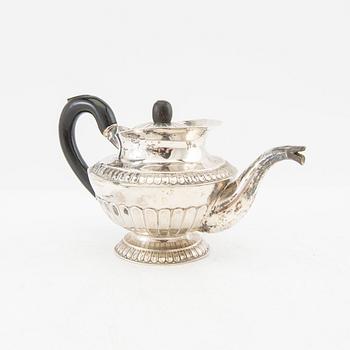 Gustaf Möllenborg mocca service 3 pcs silver Stockholm 1832.