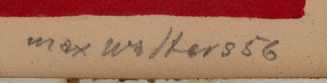 MAX WALTER SVANBERG, färglitografi, signerad med dedikation och numrerad provtrycksupplaga 8/25.