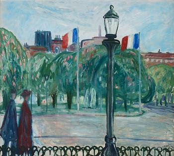 459. Waldemar Sjölander, "På promenad i Paris".