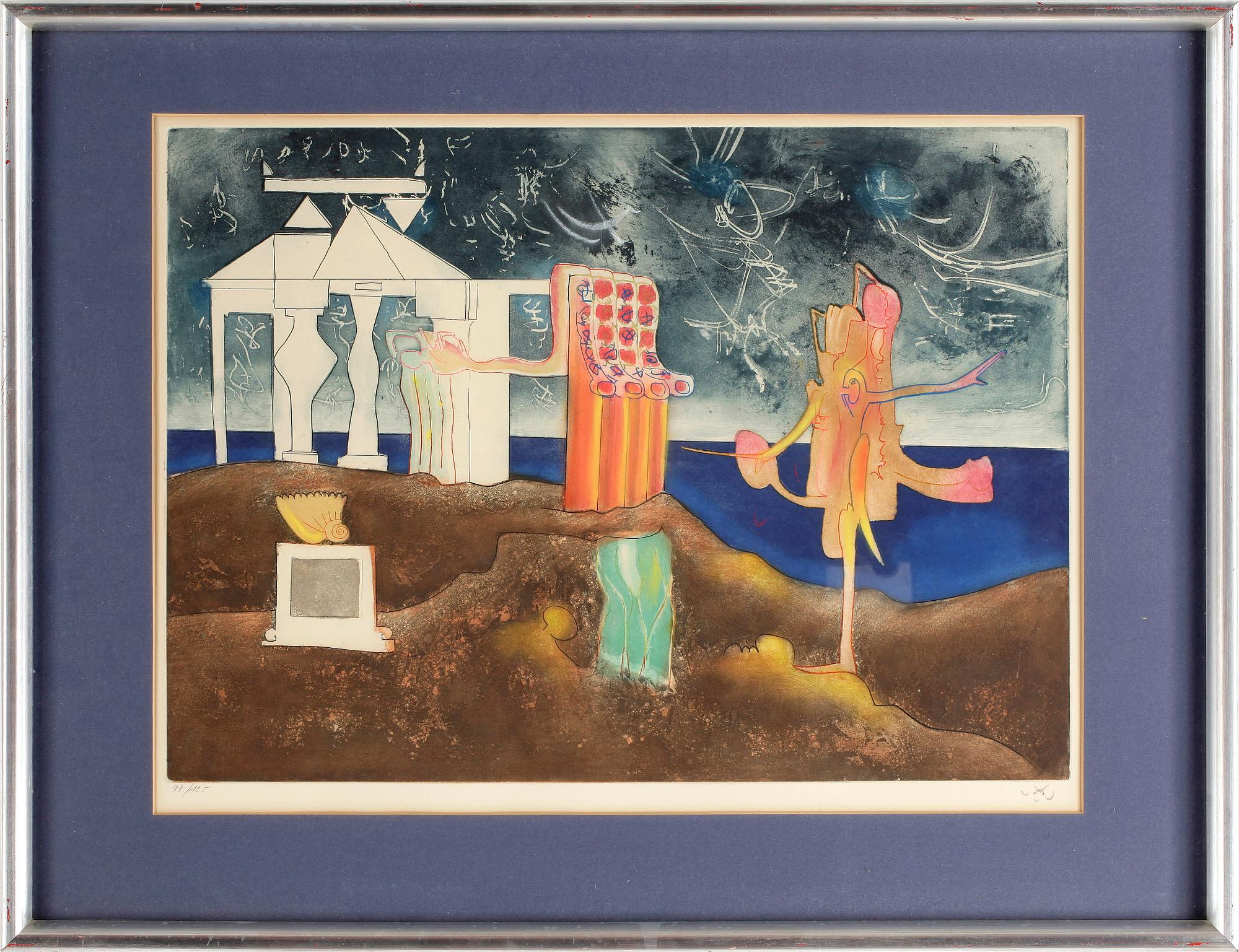 ROBERTO MATTA, etsning, signerad och numrerad 97/125.