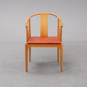 HANS J WEGNER, a cherry wood China chair from Fritz Hansen, Denmark,