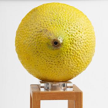 Hans Hedberg, a monumental faience sculpture of a lemon, Biot, France.