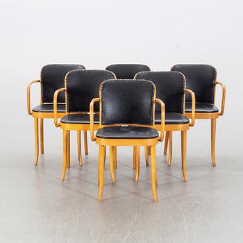 A set of six Ligna armchairs.