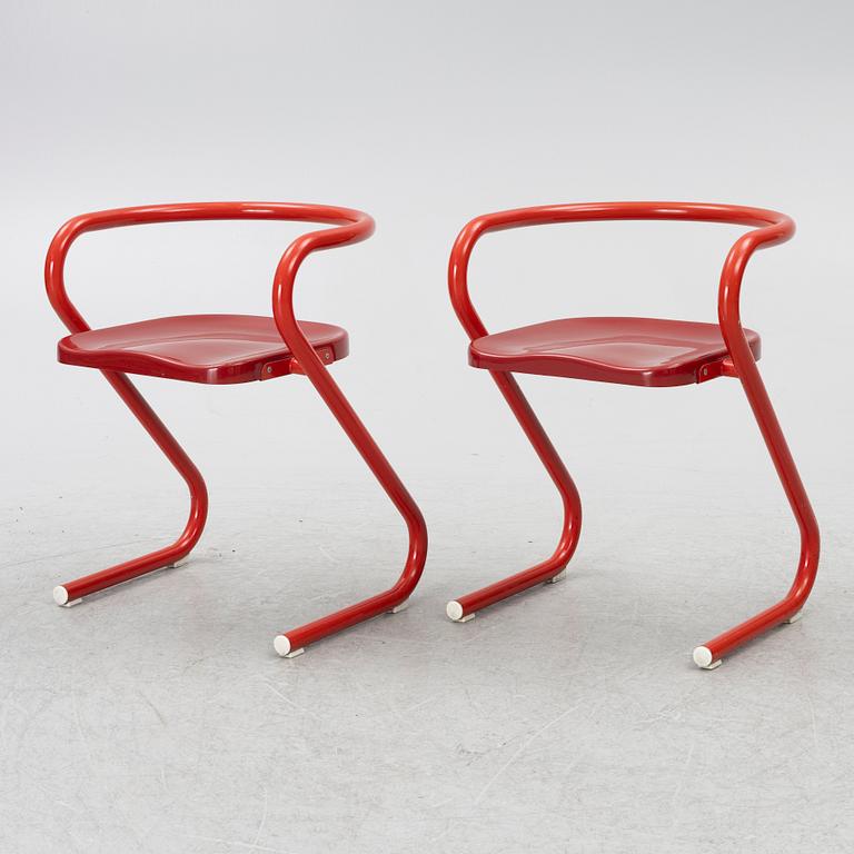 Börge Lindau, & Bo Lindekrantz, a set of 8 model S70-3 armchairs Lammhults.