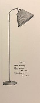 Bertil Brisborg, golvlampa, modell "31163", Nordiska Kompaniet, 1940-tal.