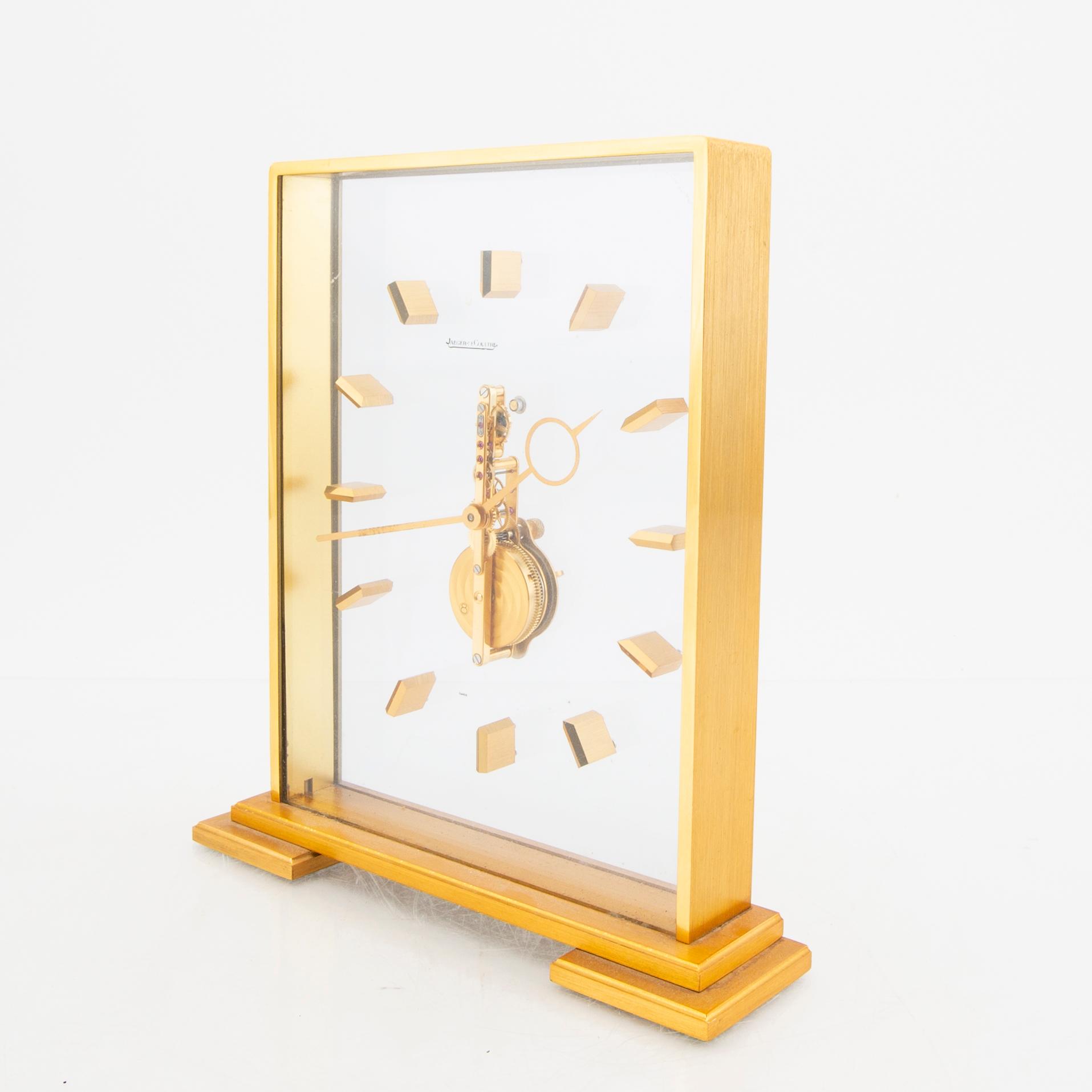 Jaeger le Coultre table clock numbered 355.