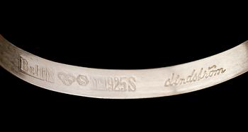 ARMBAND SAMT RING, silver, armband märkt Lindström, 1973, med bergkristaller.
