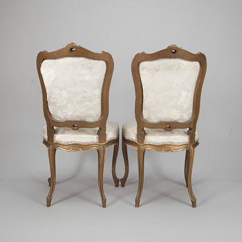 STOLAR, 3 st, rokokostil, sekelskiftet 1800/1900.