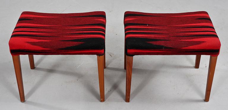 TABURETTER, ett par, 1960-tal.