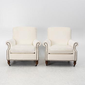 A pair of lounge chairs, Ralph Lauren Home. USA, contemporary.