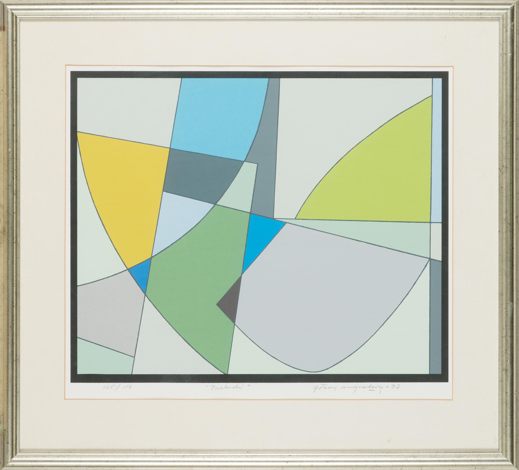 Göran Augustson, serigrafi, signerad och daterad -97, numrerad 135/150.