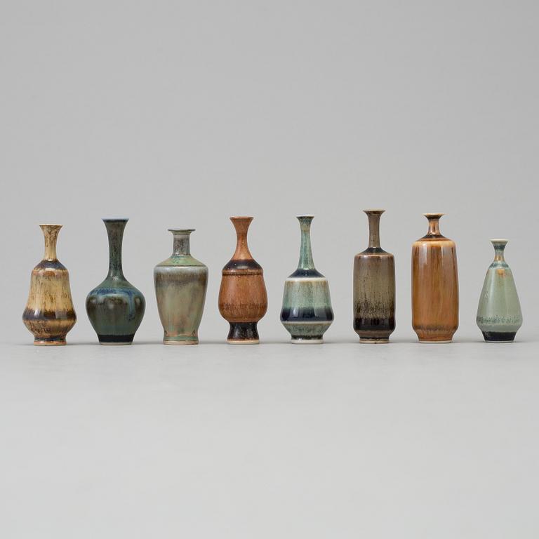 31 ceramic miniatures, Höganäs, second half of the 20th century.