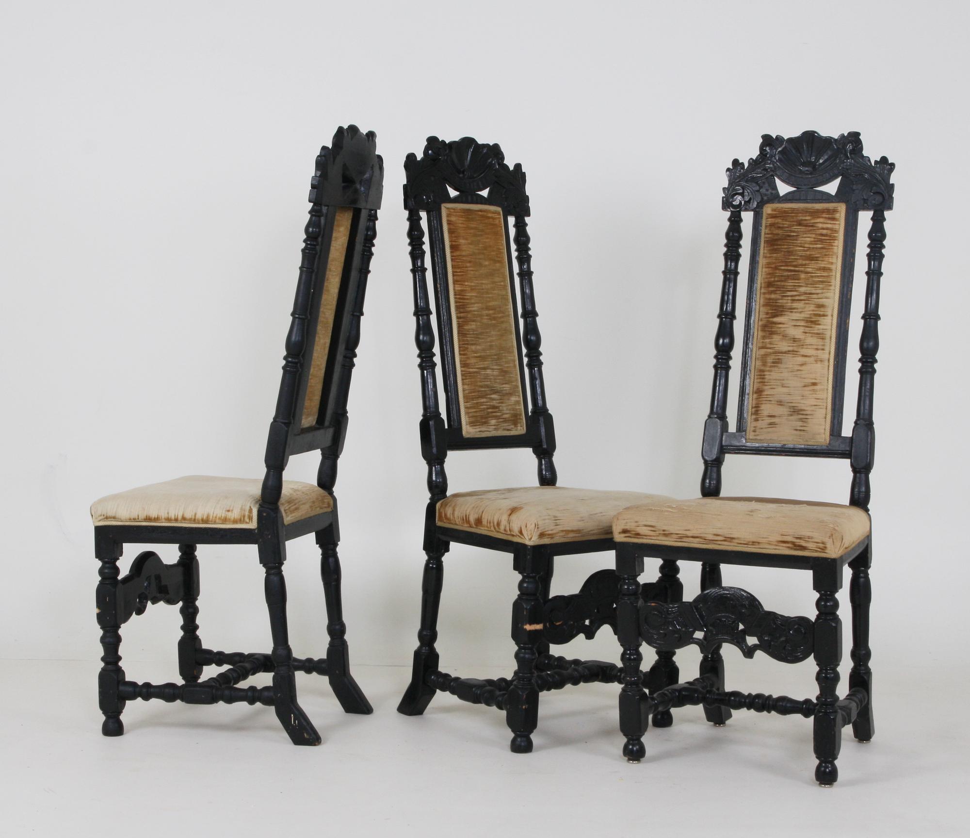 STOLAR, 3 st. Barock, 1700-tal.