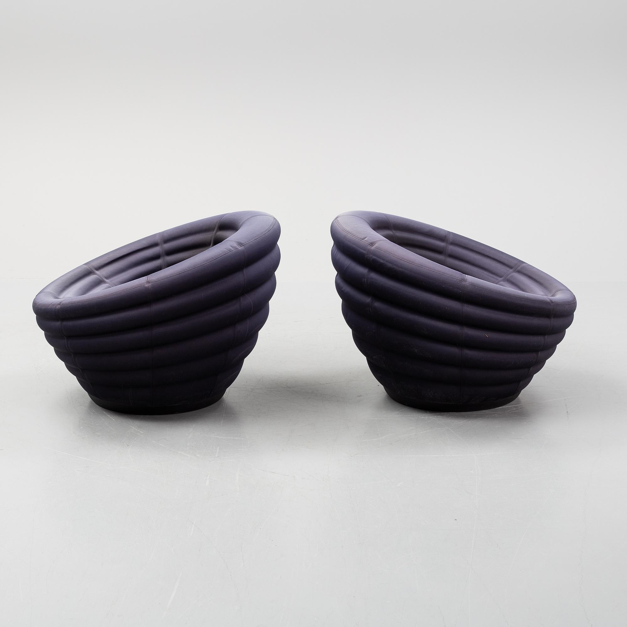 Foersom & Hiort-Lorenzen, a pair of "Blow" chairs, Hay.