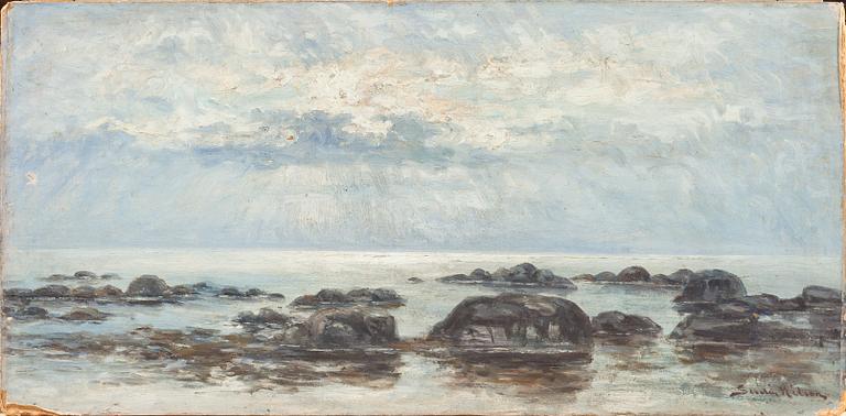 SEVERIN NILSON, olja på pannå. Signerad.