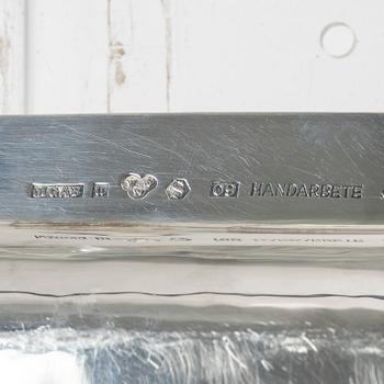 A Swedish sterling silver tray, mark of Company MGAB, Uppsala 1964.