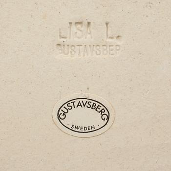 VÄGGRELIEF, stengods, Lisa Larson, Gustavsberg, 1900-talets andra hälft.