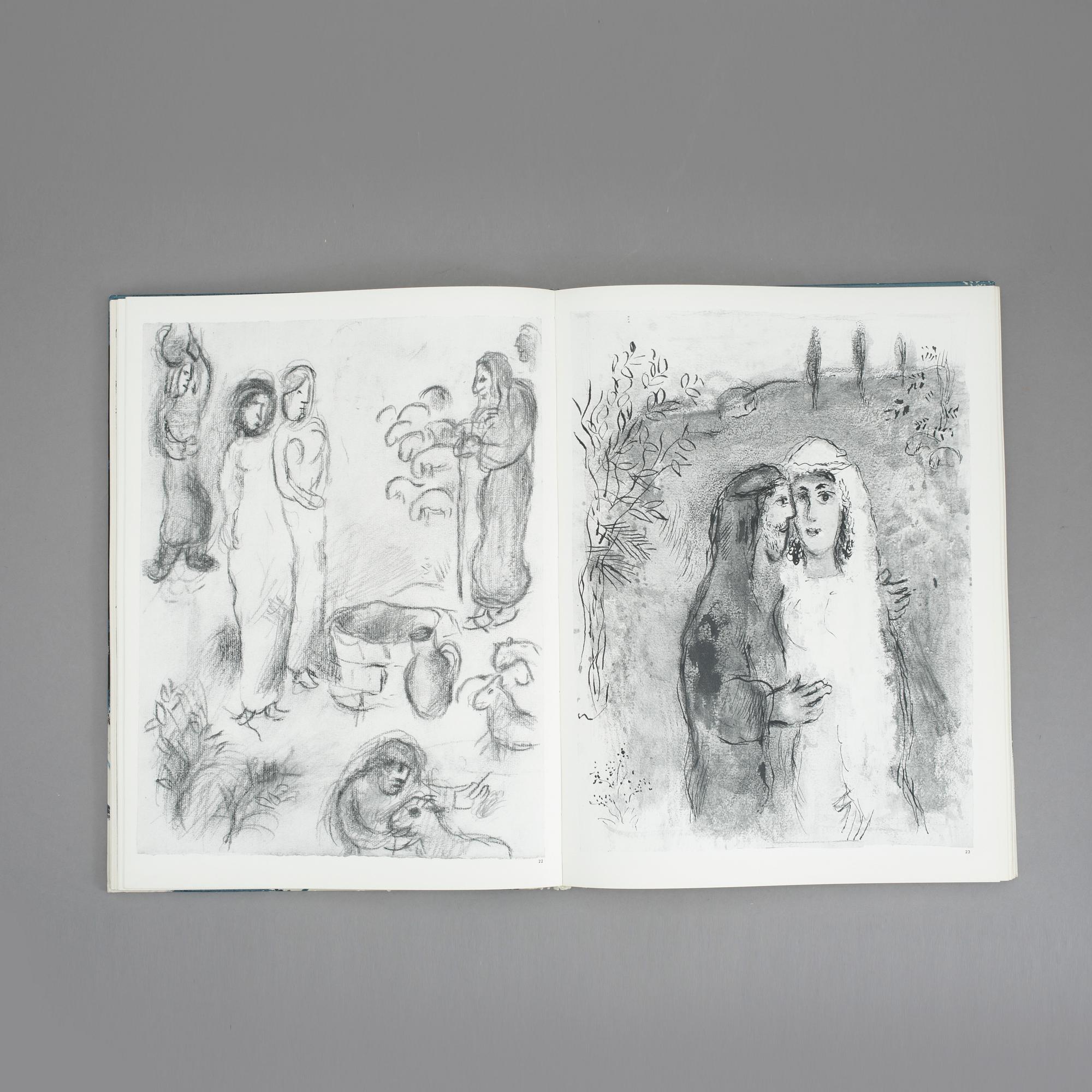 MARC CHAGALL, BOK, "Dessins pour la bible", Marc Chagall. Verve vol X, NO 37-38, 1960.