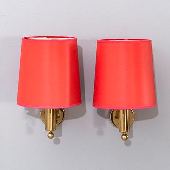 BERGBOMS, a pair of wall lamps, "V-18", second half of the 20th century.