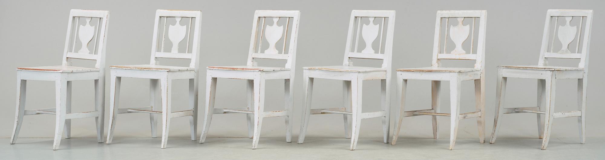 STOLAR, 6 st, allmoge, 1800-talets första hälft.