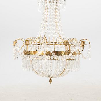 An Empire style chandelier 20th century.