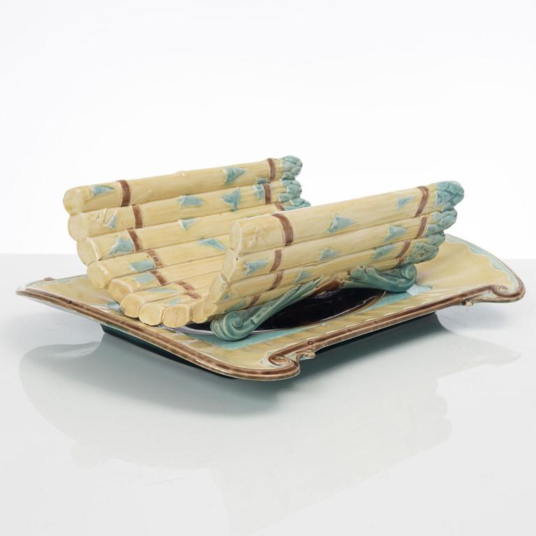 Sparrisfat, majolika, Gustavsberg, sent 1800-tal.