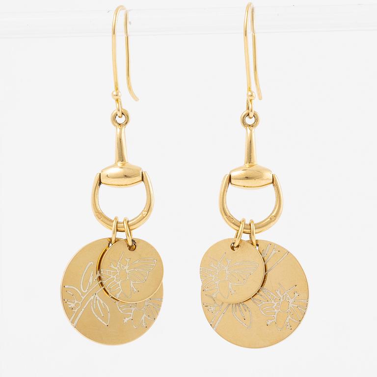 Earrings, Gucci, 18K gold.