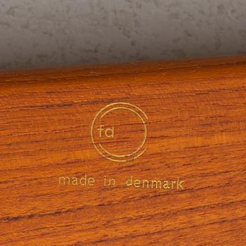 ARNE VODDER, four teak chairs, France & Daverkosen, mid 20th century.