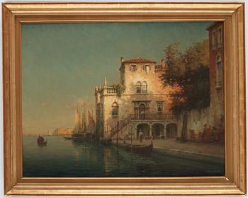 Antoine Bouvard, Solnedgång, Venedig.