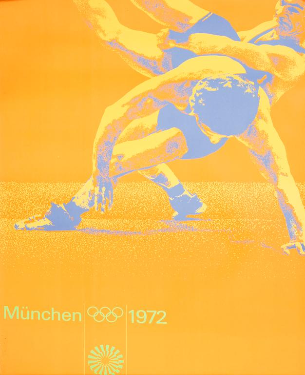 Six posters from the Olympics in Munchen, 1972.