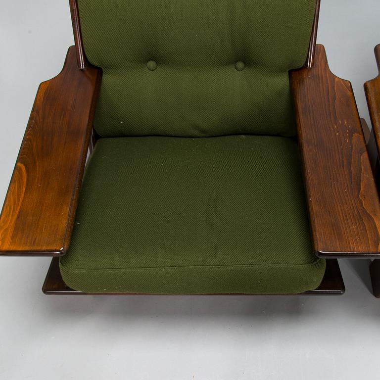 Esko Pajamies, fåtöljer, ett par "Pele", tillverkare Lepofinn 1970-tal.