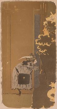 Pierre Bonnard, litografia, n.1900, signeerattu ja numeroitu lyijykynällä.