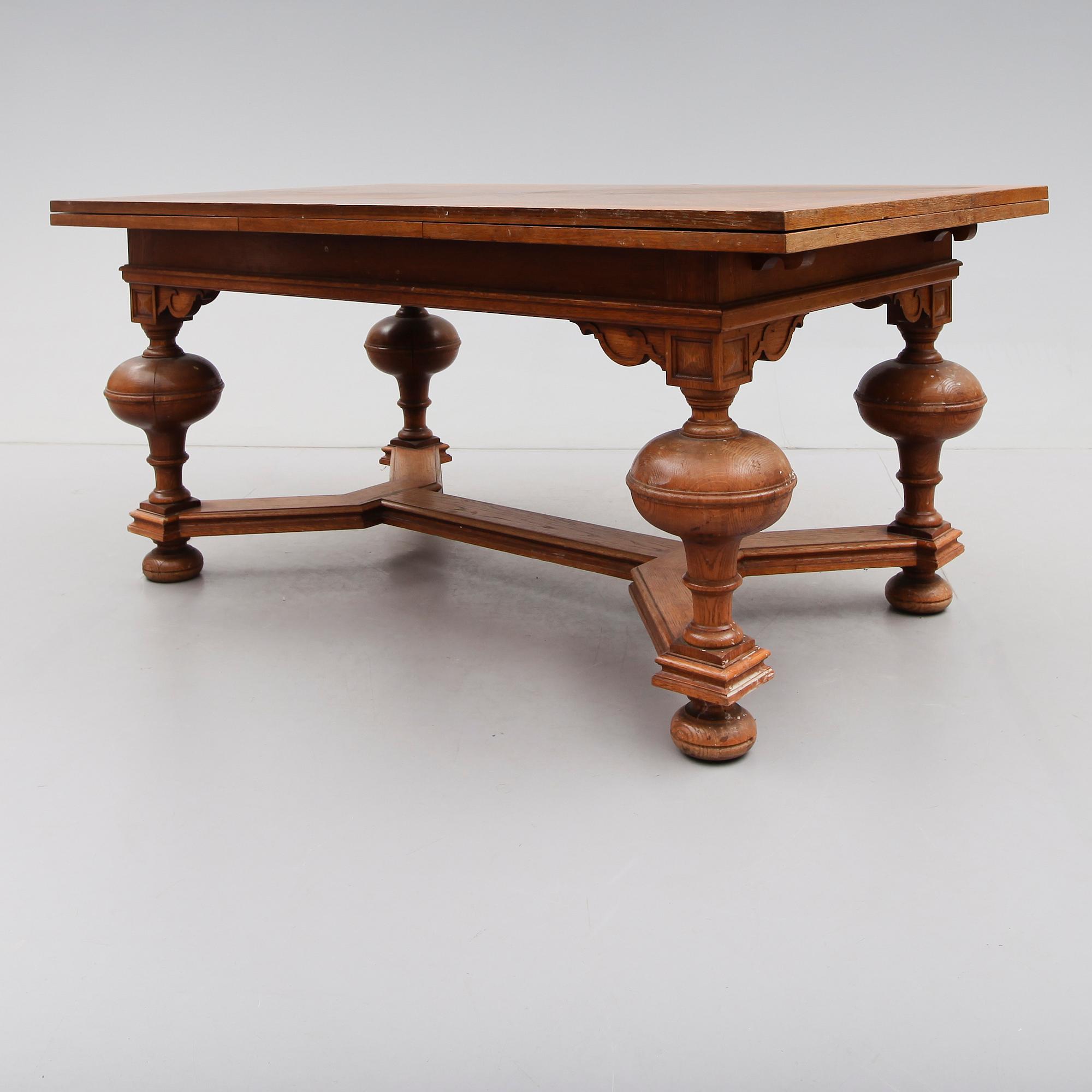 MATBORD, barockstil, omkring år 1900.