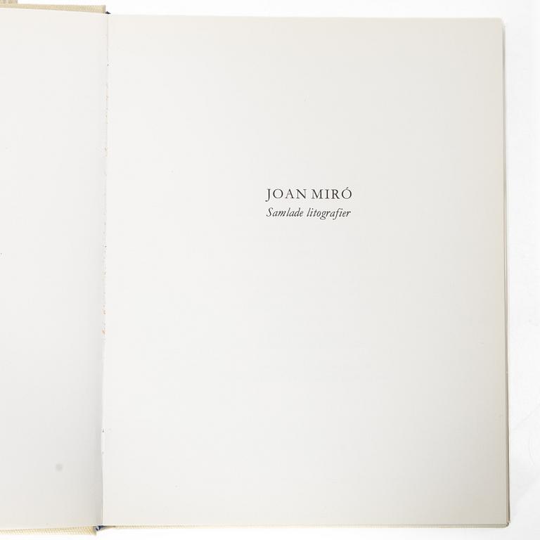 Joan Miró, Böcker 2 st, "Samlade litografier I-II", numrerade 120/300.