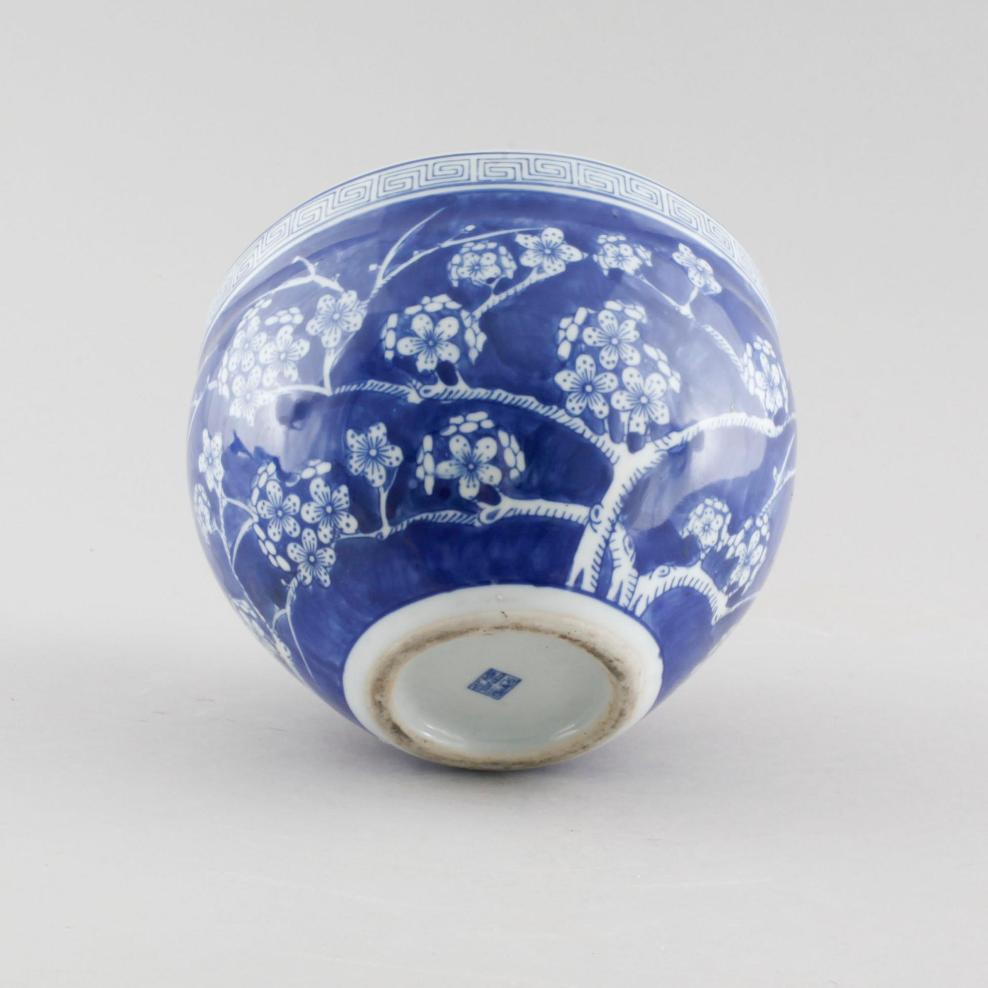 Four Chinese 20th century flower pots.