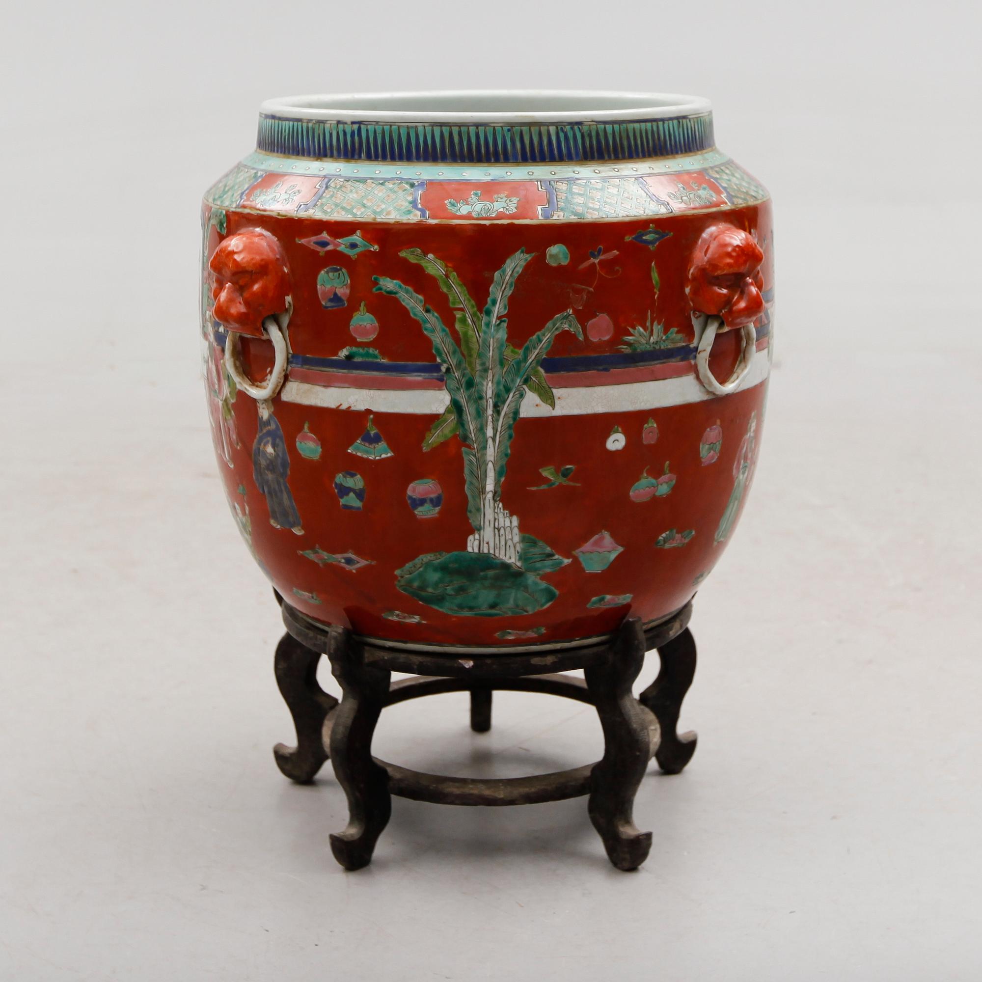 URNA, porslin, Kina, 1900-/2000-tal.
