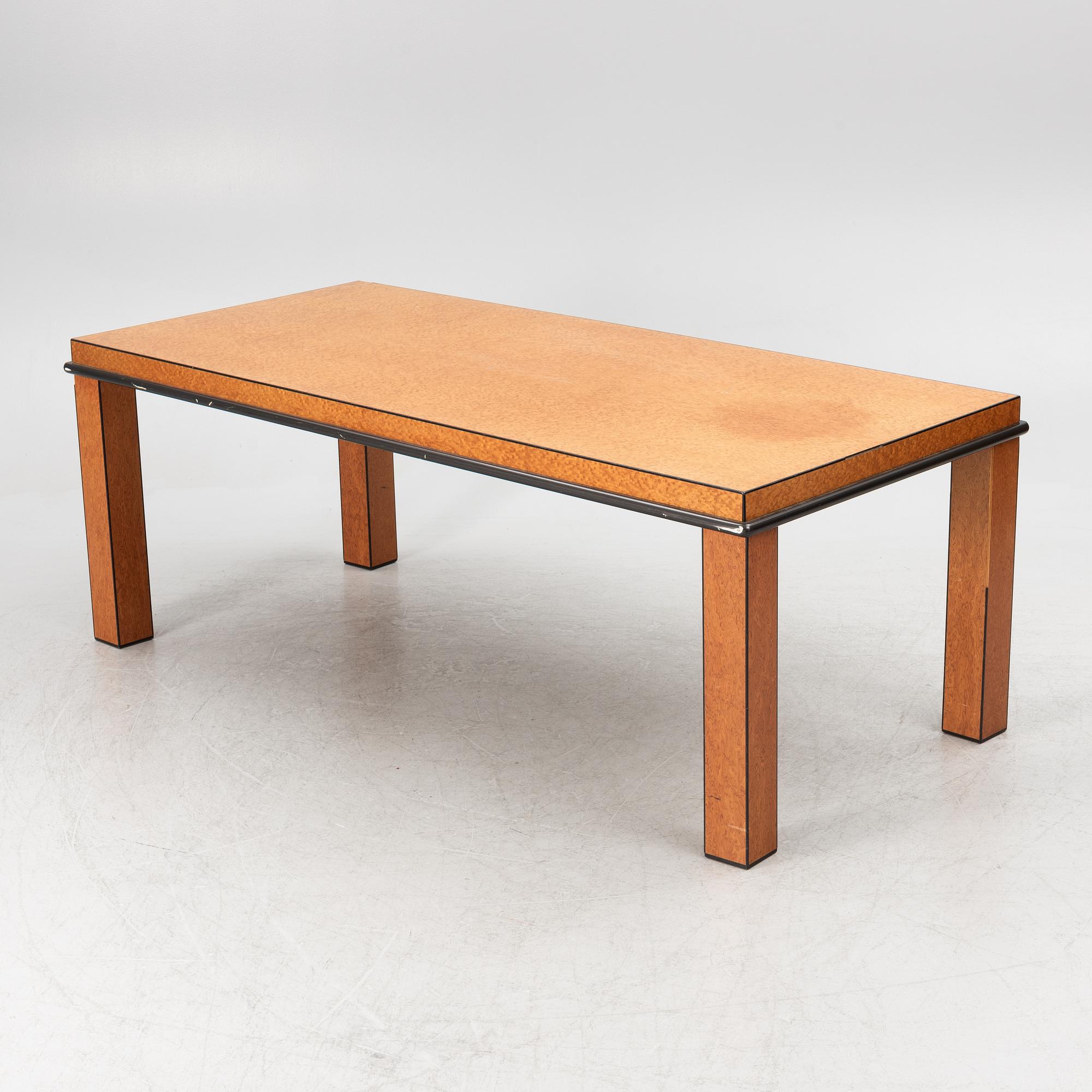 Ettore Sottsass & Marco Zanini, dining table, "Donau", Franz Leitner, 1980s.