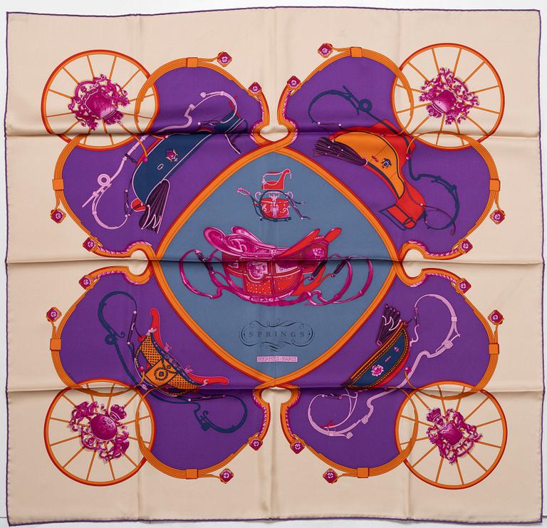 Hermès, scarf, "Springs".