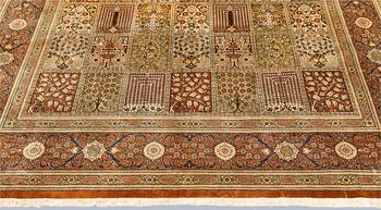 A Gohm silk rug, signed, approx. 307 x 195 cm.