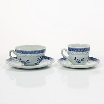 Royal Copenhagen, Dinner service, 94 pieces, earthenware, “Tranquebar”, Aluminia, Denmark.