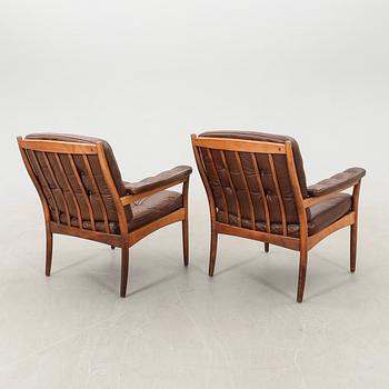 Armchairs, a pair by Göte Möbler Nässjö, 1960s/70s.